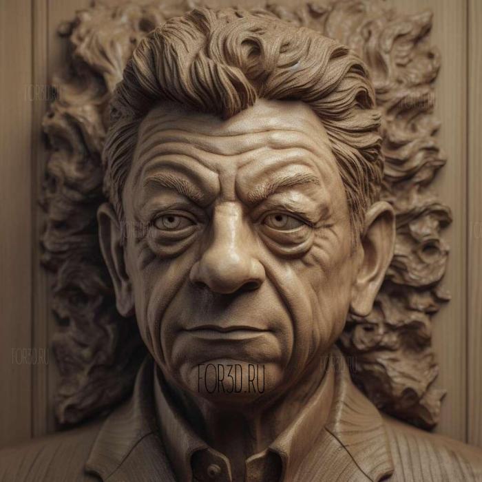 Andy Serkis 2 stl model for CNC